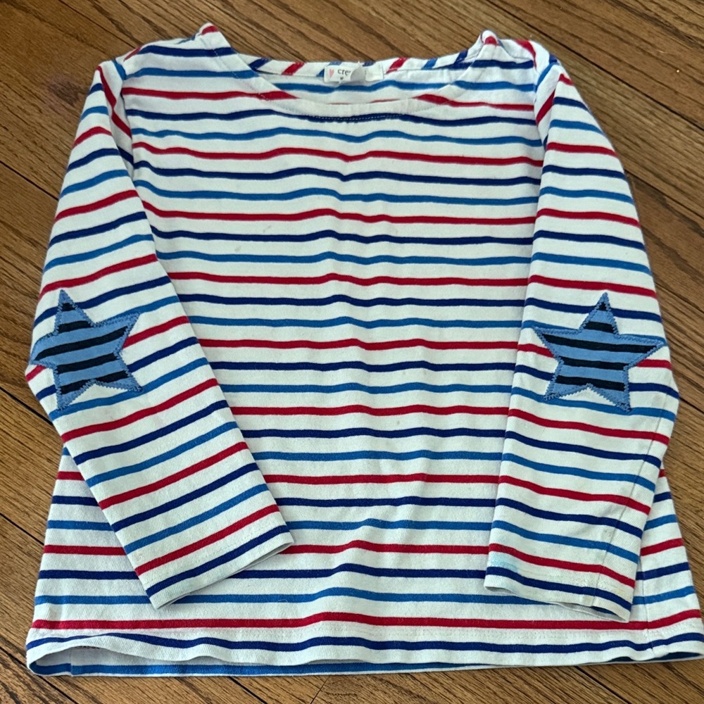 Crewcuts Long-Sleeve Striped Tee - girls XS